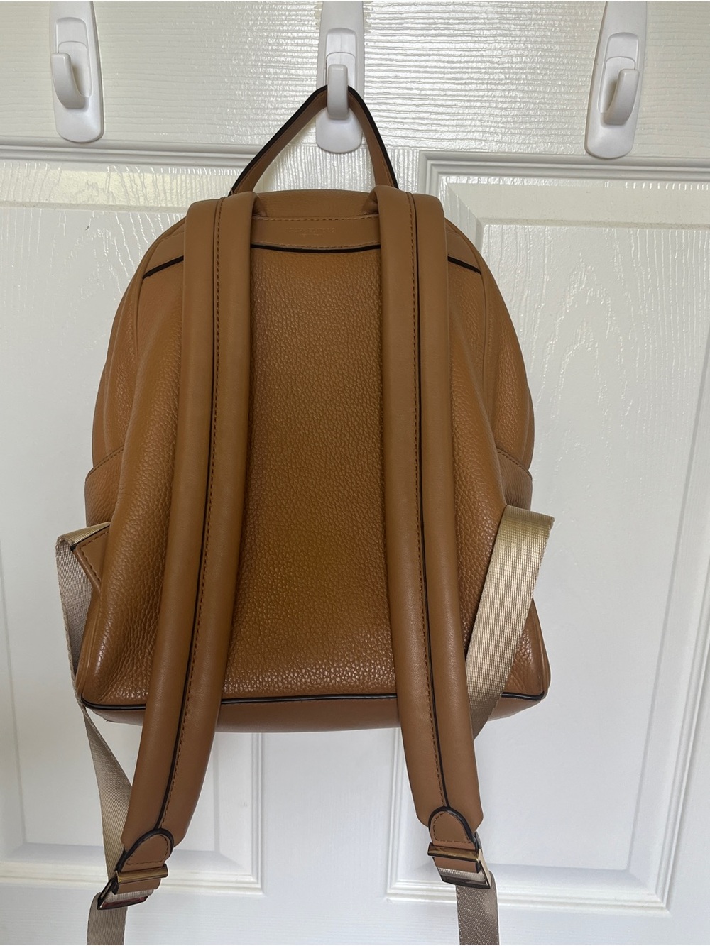 Michael Kors Medium Bex Backpack Cognac Pebbled Leather - Picture 8 of 12